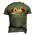 Old Shirt Personalized Name T Shirt Name Print T Shirts Shirts With Name Old Men's 3D T-shirt Back Print Army Green