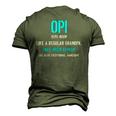 Opi Like A Regular Definition Much Cooler Men's 3D T-Shirt Back Print Army Green