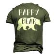 Pappy Grandpa Pappy Bear Men's 3D T-shirt Back Print Army Green