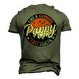 Pappy Like A Grandpa Only Cooler Vintage Retro Fathers Day Men's 3D T-Shirt Back Print Army Green