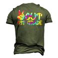 Peace Out 1St Grade Tie Dye Graduation Last Day School Men's 3D T-Shirt Back Print Army Green