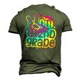 Peace Out 2Nd Grade Graduation Last Day Of School Tie Dye Men's 3D T-Shirt Back Print Army Green