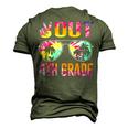 Peace Out 4Th Grade Tie Dye Graduation Last Day Of School Men's 3D T-Shirt Back Print Army Green