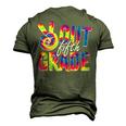 Peace Out Fifth Grade Tie Dye Graduation 5Th Grade Men's 3D T-Shirt Back Print Army Green