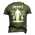 Peppy Grandpa Peppy Best Friend Best Partner In Crime Men's 3D T-shirt Back Print Army Green