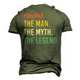 Pohlman Name Shirt Pohlman Family Name Men's 3D Print Graphic Crewneck Short Sleeve T-shirt Army Green