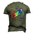 Im A Proud Daughter Of A Wonderful Dad In Heaven Raglan Baseball Men's 3D T-Shirt Back Print Army Green