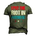 I Put The Riot In Patriotic America Fourth Of July Merch Men's 3D T-Shirt Back Print Army Green