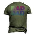 Mens Rad Dad 1980S Retro Fathers Day Men's 3D T-Shirt Back Print Army Green