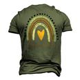 There Was Jesus Christian Religious Rainbow Vintage Men's 3D T-shirt Back Print Army Green
