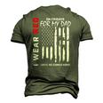 Red On Friday Dad Military Remember Everyone Deployed Flag Men's 3D T-Shirt Back Print Army Green