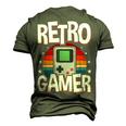 Retro Gaming Video Gamer Gaming Men's 3D T-shirt Back Print Army Green