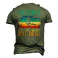 Science Its Like Magic But Real Vintage Retro Men's 3D T-Shirt Back Print Army Green