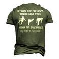 If You See Me Out There Like This Fat Guy Man Husband Men's 3D T-Shirt Back Print Army Green