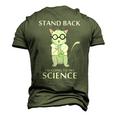 Stand Back Im Going To Try Science Men's 3D Print Graphic Crewneck Short Sleeve T-shirt Army Green