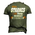 Starnes Name Its A Starnes Thing Men's 3D T-shirt Back Print Army Green