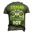 Stepdad Of The Birthday Boy Game Men's 3D T-shirt Back Print Army Green