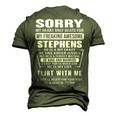 Stephens Name Sorry My Heart Only Beats For Stephens Men's 3D T-shirt Back Print Army Green