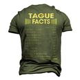 Tague Name Tague Facts Men's 3D T-shirt Back Print Army Green