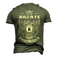 Team Arzate Lifetime Member V5 Men's 3D T-shirt Back Print Army Green
