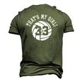 Thats My Girl 33 Volleyball Player Mom Or Dad Men's 3D T-Shirt Back Print Army Green