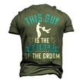 This Guy Is The Father Of The Groom Men's 3D Print Graphic Crewneck Short Sleeve T-shirt Army Green