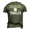 I Am A Time Traveler Men's 3D T-Shirt Back Print Army Green