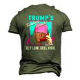 Trump’S Trading Secrets Buy Low Sell High Trump Men's 3D T-Shirt Back Print Army Green