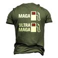 Ultra Maga Maga King Anti Biden Gas Prices Republicans Men's 3D T-Shirt Back Print Army Green