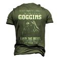 Never Underestimate The Power Of An Goggins Even The Devil V8 Men's 3D T-shirt Back Print Army Green