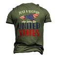 Us Flag Freedom United States Women American 4Th Of July Men's 3D T-Shirt Back Print Army Green