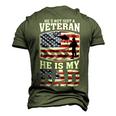 Veteran Dad 4Th Of July Or Labor Day Men's 3D T-shirt Back Print Army Green