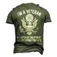 Veteran Patriotic Im A Veteran Mi Catch Of Enlistment Veterans Day Mi Catch Of Enlistment Proud Vetnavy Soldier Army Military Men's 3D Print Graphic Crewneck Short Sleeve T-shirt Army Green