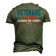 Veteran Veterans Are Not Suckers Or Losers 220 Navy Soldier Army Military Men's 3D Print Graphic Crewneck Short Sleeve T-shirt Army Green
