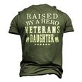 Veteran Veterans Day Raised By A Hero Veterans Daughter For Women Proud Child Of Usa Army Militar 2 Navy Soldier Army Military Men's 3D Print Graphic Crewneck Short Sleeve T-shirt Army Green