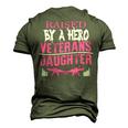 Veteran Veterans Day Raised By A Hero Veterans Daughter For Women Proud Child Of Usa Army Militar Navy Soldier Army Military Men's 3D Print Graphic Crewneck Short Sleeve T-shirt Army Green
