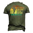 Vintage Its Not A Dad Bod Its Father Figure Men's 3D T-Shirt Back Print Army Green