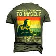 Vintage Welding For Men Dad Blacksmith Worker V2 Men's 3D T-shirt Back Print Army Green