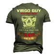 Virgo Guy I Have 3 Sides Virgo Guy Birthday Men's 3D T-shirt Back Print Army Green