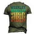 Weekley Name Shirt Weekley Family Name Men's 3D Print Graphic Crewneck Short Sleeve T-shirt Army Green