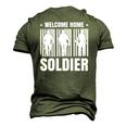 Welcome Home Soldier Usa Warrior Hero Military Men's 3D T-Shirt Back Print Army Green