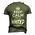Whited Name Keep Calm And Let Whited Handle It Men's 3D T-shirt Back Print Army Green