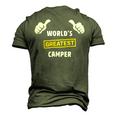 Worlds Greatest Camper Funny Camping Gift Camp T Shirt Men's 3D Print Graphic Crewneck Short Sleeve T-shirt Army Green