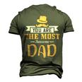 You Are The Most Awesome Dad Fathers Day Gift Men's 3D Print Graphic Crewneck Short Sleeve T-shirt Army Green