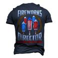 4Th Of July Fireworks Director If I Run You Run Men's 3D T-shirt Back Print Navy Blue