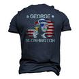 4Th Of July Merica George Sloshington Beer Drinking Usa Flag Men's 3D T-Shirt Back Print Navy Blue