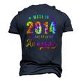 8 Years Old 8Th Birthday 2014 Tie Dye Awesome Men's 3D T-Shirt Back Print Navy Blue