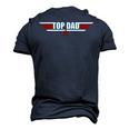 80S Top Dad Fathers Day From Daughter Son Kids Wife Men's 3D T-shirt Back Print Navy Blue