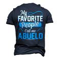 Abuelo Grandpa My Favorite People Call Me Abuelo V2 Men's 3D T-shirt Back Print Navy Blue