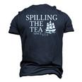 America Spilling Tea Since 1773 4Th Of July Independence Day Men's 3D T-Shirt Back Print Navy Blue